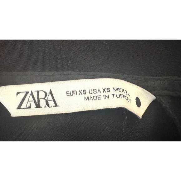 2/$30 XS Zara Sleeveless Black Midi Dress Side Silver Decorative Circles - Picture 4 of 15